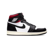 Tênis Feminino e Masculino Confortável para Caminhada na Cor Preto, Branco e Vermelho Air Jordan 1 High NRG - Asah Store
