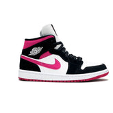 Tênis Feminino Confortável para Caminhada e Esporte na Cor Preto, Branco e Rosa Air Jordan High Cactus Flower