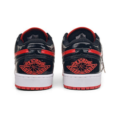 TÊNIS AIR JORDAN LOW PREMIUM – PRETO VERMELHO VERNIZ - Asah Store