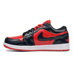 TÊNIS AIR JORDAN LOW PREMIUM – PRETO VERMELHO VERNIZ - Asah Store