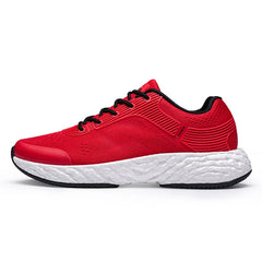 Tênis Masculino e Feminino Confortável para Corridas e Caminhadas na Cor Vermelho Onemix - Asah Store