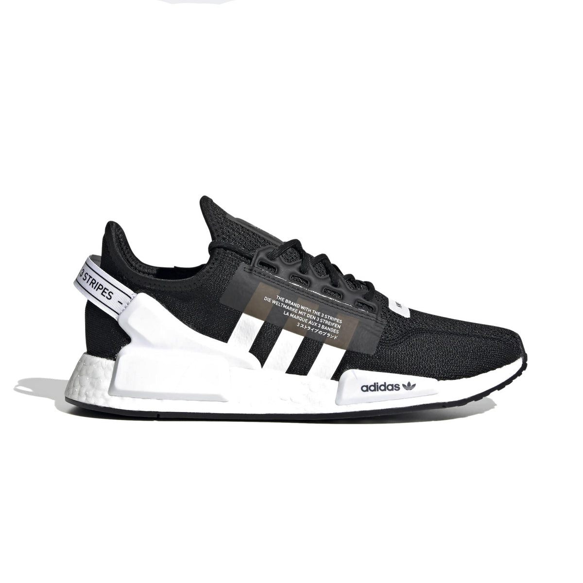 Tênis Masculino e Feminino Confortável para Caminhada na Cor Branco e Preto Adidas NMD R1 V2