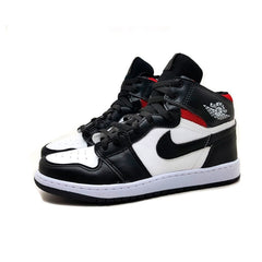 Tênis Feminino e Masculino Confortável para Caminhada na Cor Preto, Branco e Vermelho Air Jordan 1 High NRG - Asah Store