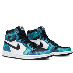 Air Jordan 1 High Tie Dye: Estilo Icônico e Conforto Inigualável - Azul - Asah Store