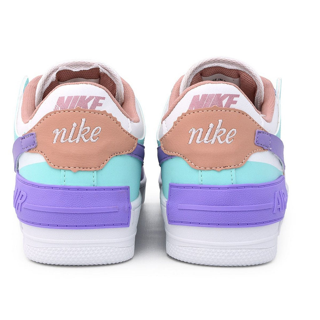 Nike Air Force Shadow: O Tênis Feminino Multicolorido que Combina Estilo e Conforto – Modelos Branco, Roxo, Ciano e Marrom Claro - Asah Store